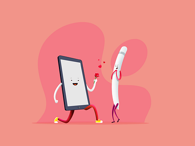 Pro Love_Story 😍 art character couples creative design february fun hearts illustration love procreate valentine