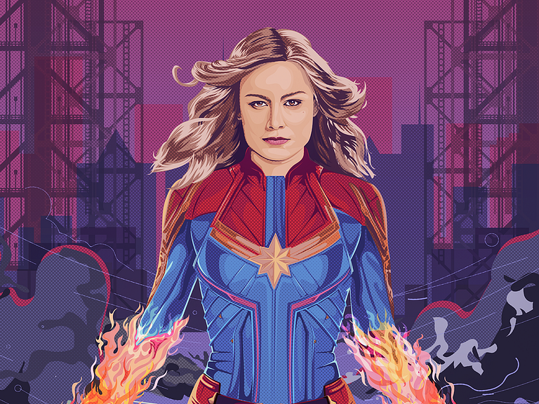 Captain Marvel by Mo. Fahiz on Dribbble