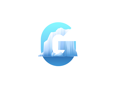 Glacier_36daysoftype 2d 36daysoftype art creative flat icon illustration inspriation letter logo type typo typography
