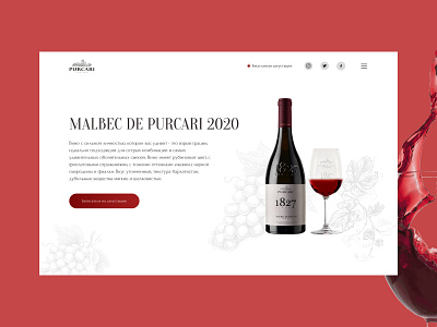 Design concept for a new wine from the PURCARI winery #3 design design concept typography ui ux