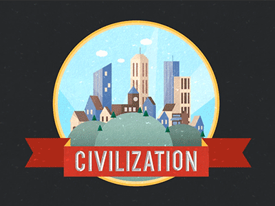 Civilization animation building city gif
