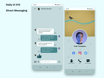 Daily UI 013 - Direct Messaging