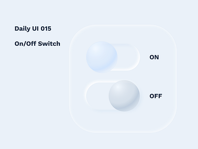 Daily UI 015 - On/Off Switch