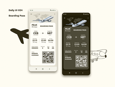 Daily UI 024 - Boarding Pass boarding pass daily ui 024 dailyui design flight ui uidesign user interface user interface design userexperience ux uxdesign