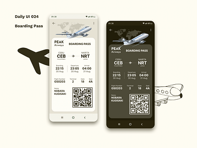 Daily UI 024 - Boarding Pass