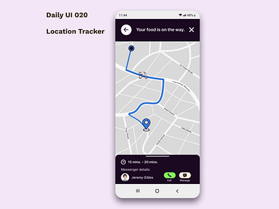 Daily UI 020 - Location Tracker dailyui design location tracker tracker ui uidesign user interface user interface design userexperience ux uxdesign