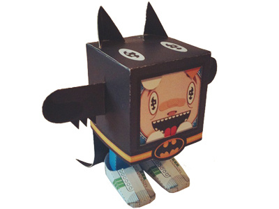 Batman Jumpsuitboy paper toy papertoy