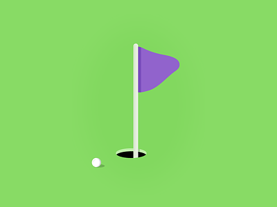 P is for Par (golf terminology) 36daysoftype design digital golf graphic illustration lettering minimal typography vector