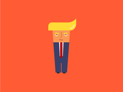 T is for Trump 36daysoftype design digital graphic illustration lettering minimal trump typography usa vector