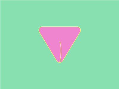 V is for vagina 36daysoftype color illustration lettering minimal typography vagina vector