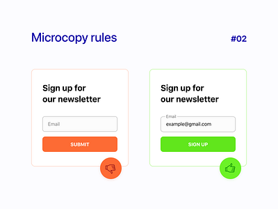 Microcopy rules #02