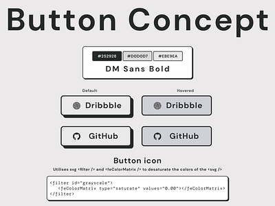 Brutalist Button Concept brutalist button design icon ui