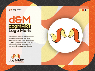 Dogmart Logo Exploration business creative dm dog dog business dog sell iconic letter logo logo exploration logo inspiration mart symbolic