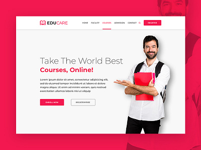 Educational Web Header Exploration class course educare education exploration freelancing online class pink premium school trend university