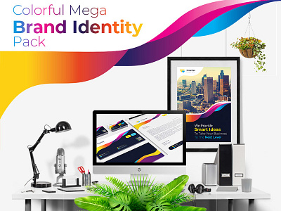 Colorful Mega Branding Identity Pack