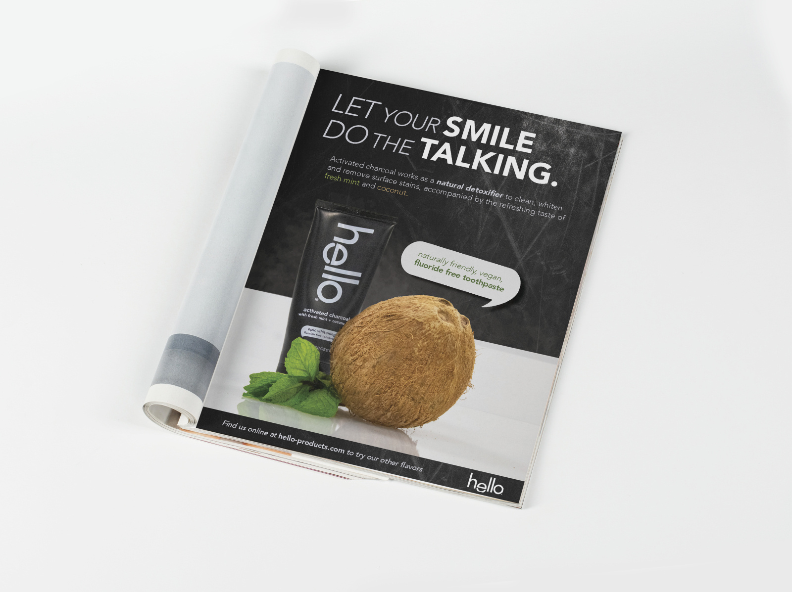 Hello Toothpaste Full Page Advertisement by Ashley Watson on Dribbble