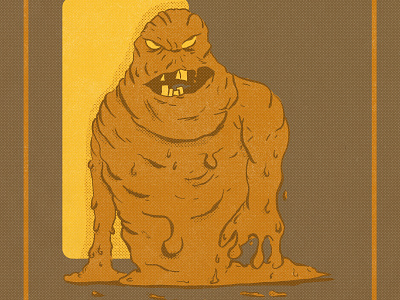 Clayface from Batman The Animated Series characterdesign illustration