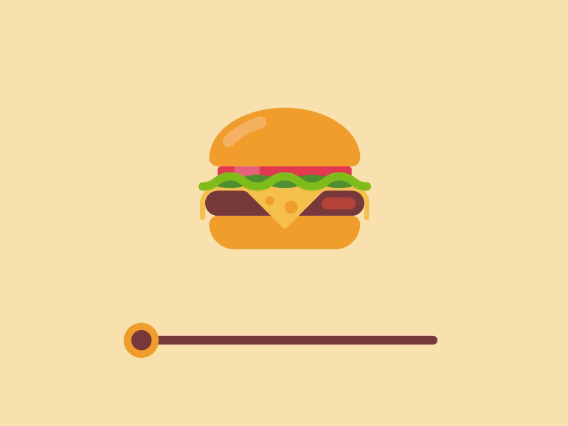 Burger Separator using Figma Smart Animate animation animation 2d burger colors easy fast food figma food illustration slider smart animate vector