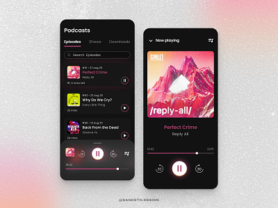 Podcast App Design Concept ✨