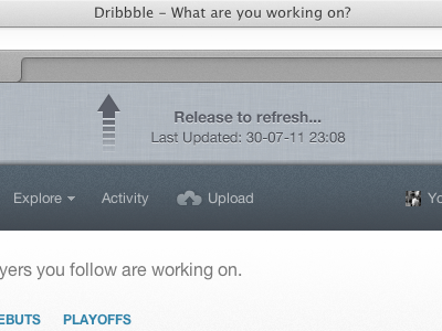 Release to refresh 10.7 arrow bounce dribbble lion mac momentum os x refresh release safari scroll ui