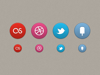 Social buttons 32px 64px button dribbble fancy icons last.fm portfolio social twitter ui web