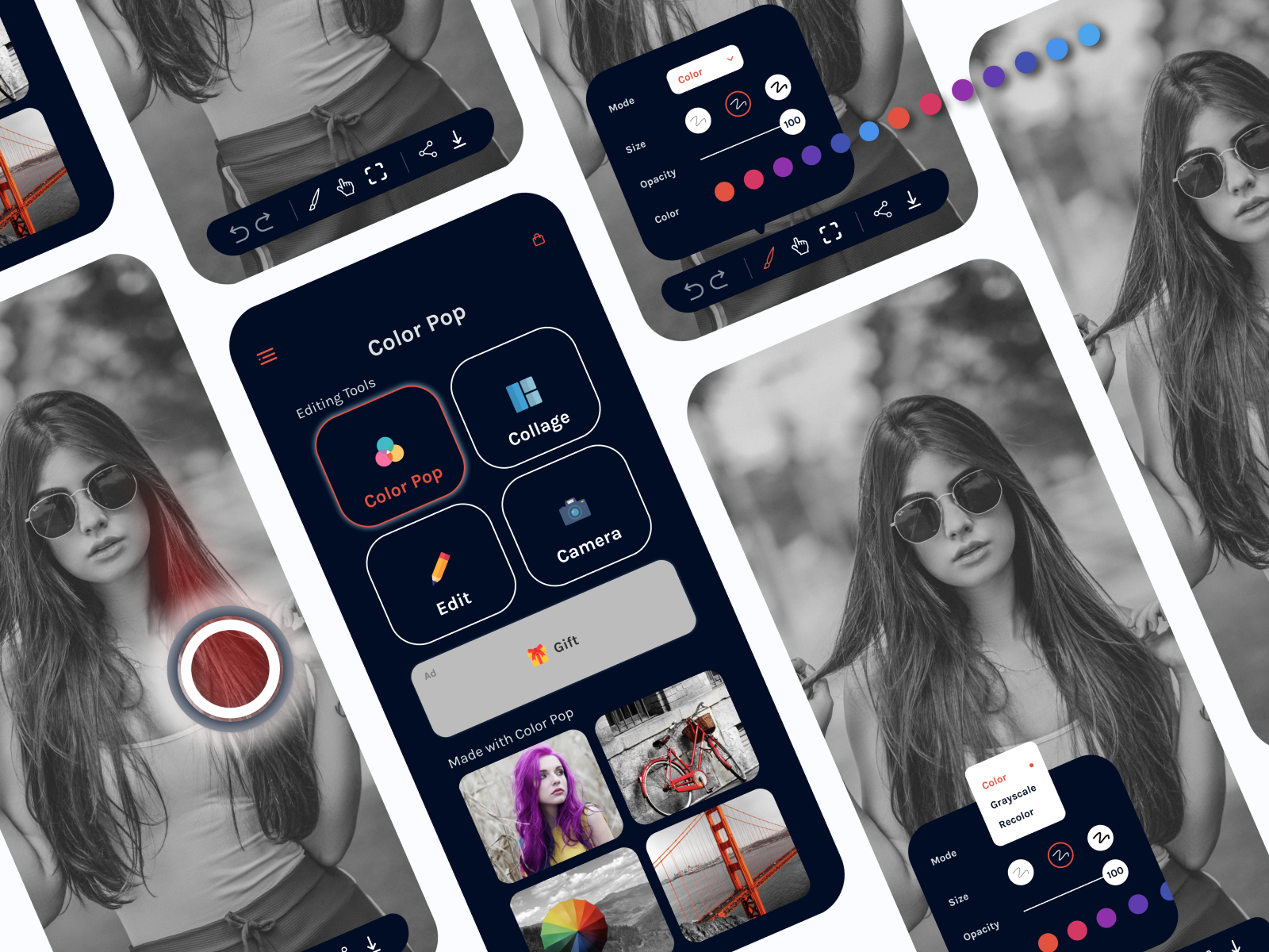 Color Pop Photo App Redesigned by Md. Shahriar Parvez Tameem on Dribbble