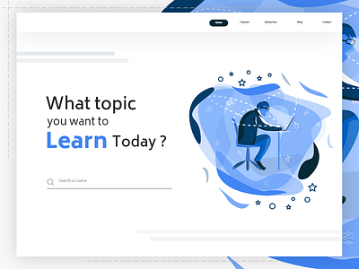 Online learning platform - Landing Page