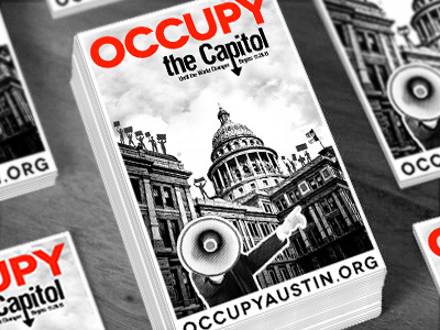 Occupy the Capitol illustrator logo photoshop poster print