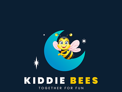 Logo Design for Kids Gaming brand - Kiddie Bees adobe illustrator logo branding game logo graphic design kid logo kids logo logo minimalist logo monogram photoshop visual identity