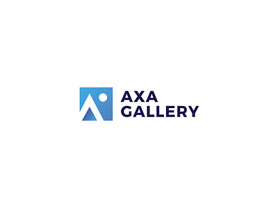 AXA GALLERY logo concept gallery logo