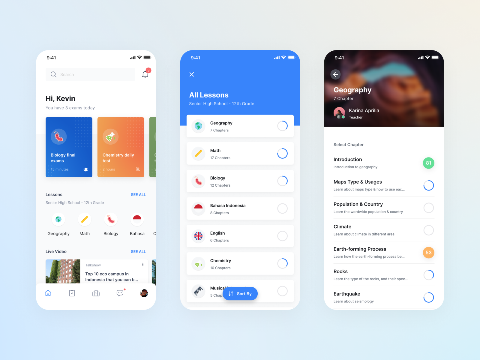Smartdeck - Dashboard, Lesson List, Lesson Detail by Afif ⚡️ Bimantara ...
