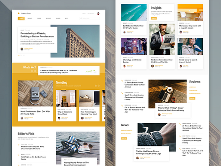 Homepage on News Website by Afif ⚡️ Bimantara for uxmarker on Dribbble