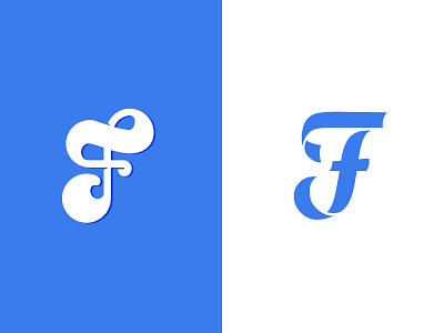 F Logo branding f letter logo logotype