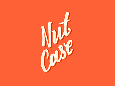 Nut Case Logo lettering logo type typography