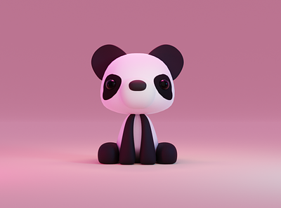 Baby Panda 3d animal blender cute