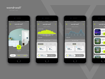 Wondrwall Pitch app control home ios mobile mobile design ui ux