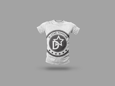D-Star Poppers T-Shirt break dancing clothing dance identity logo popping print