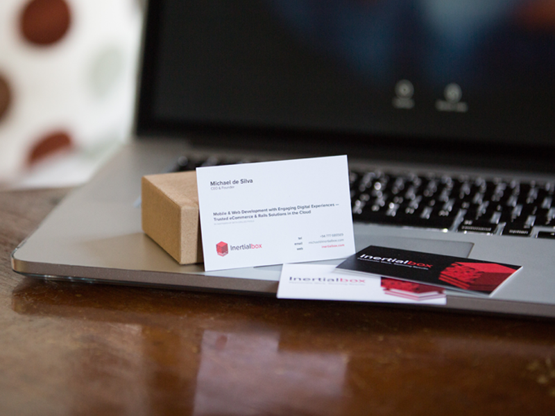 Inertialbox Business Cards branding print business cards