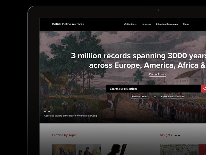 BOA Redesign redesign british online archives