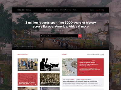 BOA Redesign archive british online archives history redesign web