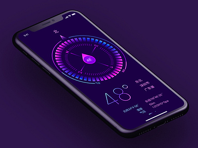 Iphone X compass design attempt design ui ux