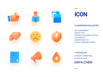 Classroom assessment icon app design icon logo