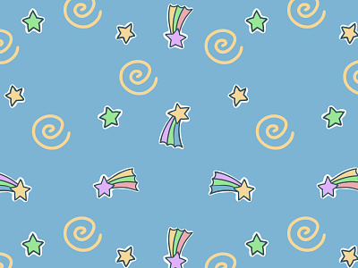 "Sweet Dreams" seamless pattern