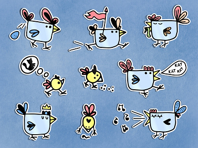 "Chicken coop" sticker pack