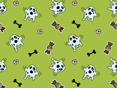 Halloween seamless pattern