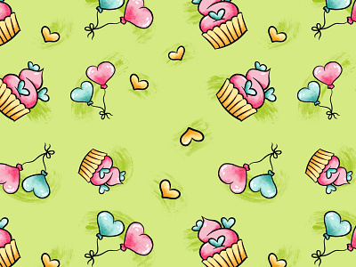 Valentines seamless pattern clipart design doodle illustration love pattern print seamless sticker vector vectorart