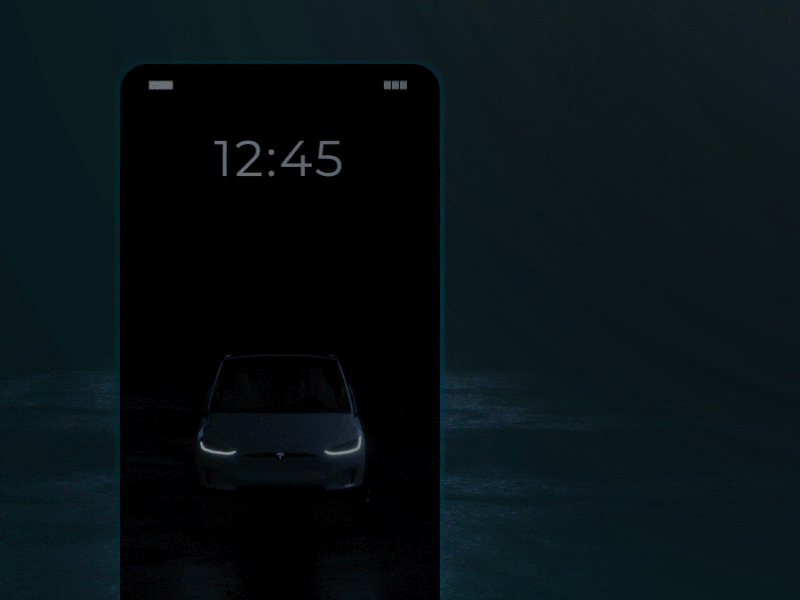 Always On Screen 3D Car Widget - Tesla X 2018 3d app best :) car connectivity hmi remote tesla widget