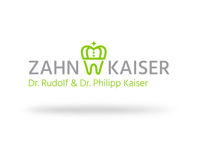 Zahn Kaiser Logo branding dentist design dribbble illustration logo tooth vector