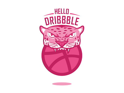 Hello Dribbble debut design dribbble illustration invite jaguar logo shot sport