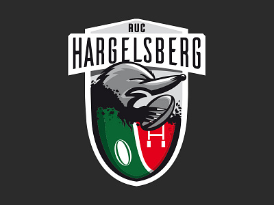 RUC Hargelsberg Logo design dribbble hargelsberg illustration logo rugby shot sport